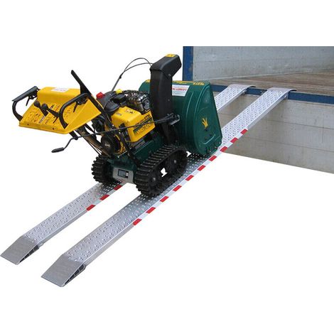 Longueur de rampe 2.00m - Hauteur à franchir de 600mm - charge max par paire 2132kg pour empattement 1000mm - Vendue à l'unité - M040B3/20U