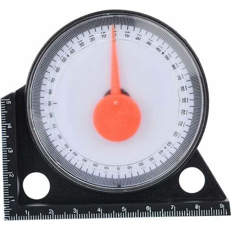 UlisemMini inclinomètre outil de mesure rapporteur de niveau d'inclinaison détecteur d'angle clinomètre mètre d'angle de pente avec Base magnétique (1/4)