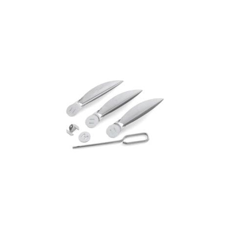 Kit de nettoyage One-Touch Weber 22-1/2" pour barbecue, argent (1/5)