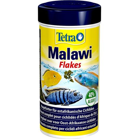 Tetra Malawi Flocons 250ml - nourriture pour poissons du biotope du Malawi