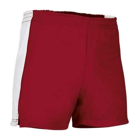 Pantalón deportivo corto bicolor Milan XXL Rojo/Blanco