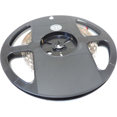 Ruban bandeau LED 7.2W/m froid 6000K 480lm/m longueur 5m souple SMD5050 alim 12V DC (non incl) 30leds/m interieur IP20 (1/2)