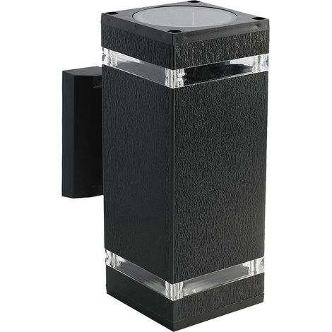 V-TAC Lampada da parete doppia Con Portalampada 2xE27 Doppio Fascio Luminoso Quadrata IP44 - 93574 (1/5)