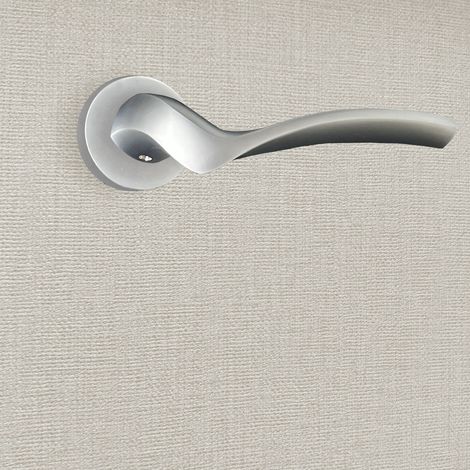 Poignée de porte design finition aspect chrome mat Carla - KATCHMEE