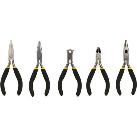 Toolland Miniaturzangen-Set, 5-teilig, für feine und präzise Arbeiten (1/5)
