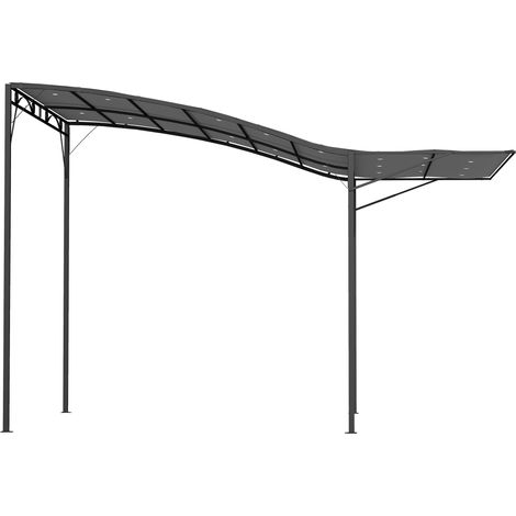 Pavillon mit faltbarem, wetterfestem Dachaufsatz 3 x 2,5 m, Dunkelgrau