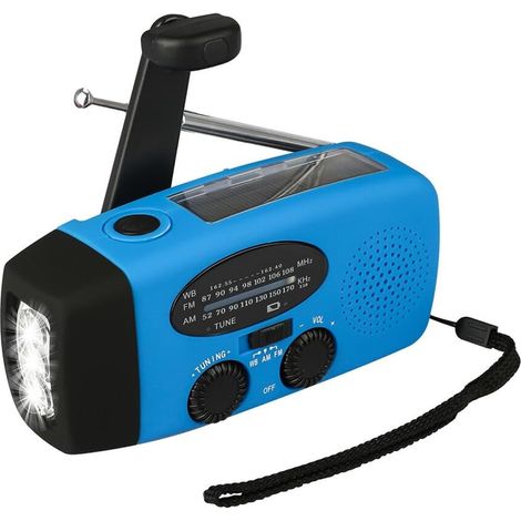 Manivelle Météo Radio Antenne Télescopique Récepteur Urgence LED (1/5)