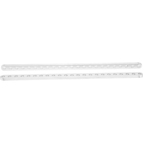 2 pièces, poutre plate en aluminium à 23 trous, accessoires pour robots, 4 x 8 x 184 mm, 3102-0023-0184 (1/5)