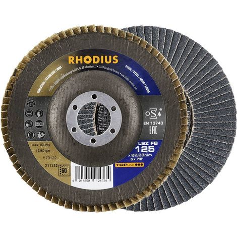 Disco flap Rhodius 211332 diametro 125 mm grana 60