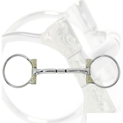 Filetto western D in acciaio inox copn riporti in alpacca 13 mm