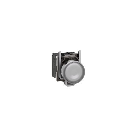 Pulsante luminoso bianco Ø22 - filoghiera ad impulso - 120V - 1NO+1NC- LED universale - XB4BW31G5