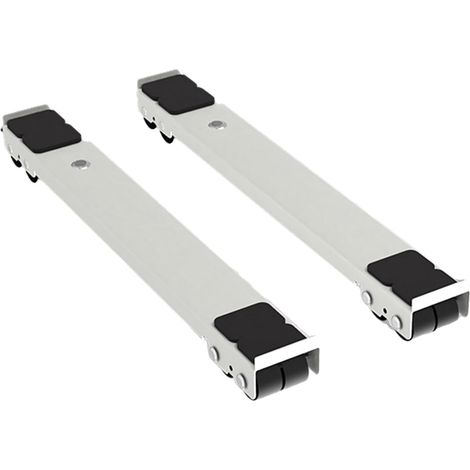 Soporte ajustable de acero inoxidable con amortiguador, resistente a la corrosión, juego de 2 piezas (blanco) (1/5)