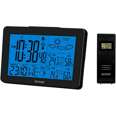 Estación Meteorológica Multifunción Denver Electronics WS-530BLACK Negro (1/2)