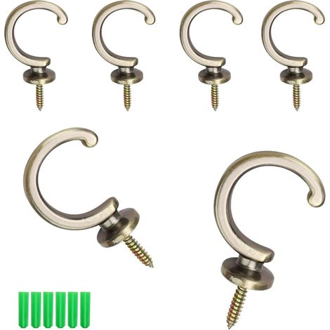 6 Pièces Embrasse pour Rideau Vintage, Métal (1/5)