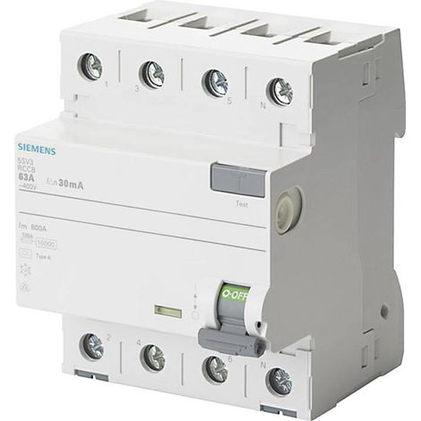 Interrupteur différentiel Siemens 5sv3344-6kk12 40 A 30 mA