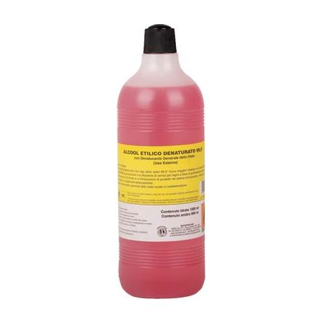 ALCOOL ETILICO DENATURATO 999 ° - LT 1- 12 pezzi