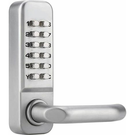 Serrure à combinaison mécanique étanche, boîtier en zinc, réinitialisation à 11 chiffres, pour portes standard 60mm (1/4)