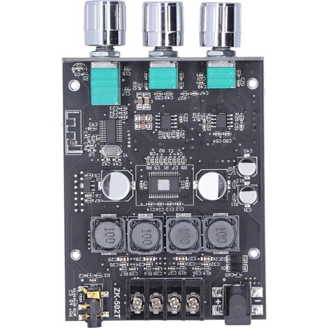 Amplificateur Audio Stéréo Mini 2x50W, Double Canal avec Réglage des Graves/Aigus, Alimentation 9-24V DC (1/5)