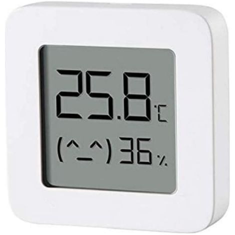 Capteur de température et d'humidité Xiaomi Mi 2, thermomètre intérieur blanc, écran LCD 1,5 pouce, connectivité Bluetooth, autonomie longue durée, moniteur domestique intelligent (1/4)