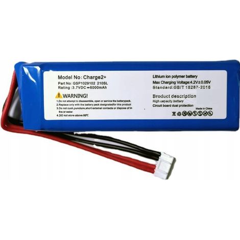 Nuova batteria GSP1029102 per JBL Charge 2 2+ Plug 210SL 6000mAh