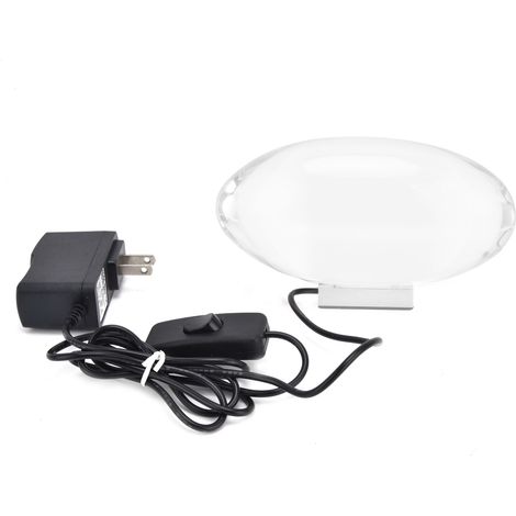 Lampe de table LED en cristal avec projecteur pour chambre, bureau ou salon, lumière chaude (1/5)