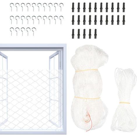 Balcony net, anti-fall safety fence for cats, sturdy pet barrier, weather-resistant protective net, for balconies, stairs, doors, windows, gates (1/5)