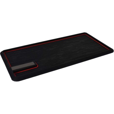 Tapis antidérapant pour tableau de bord de voiture, sans colle, 30 x 15 cm, pour tableau de bord, lunettes, portefeuille, clés (1/5)