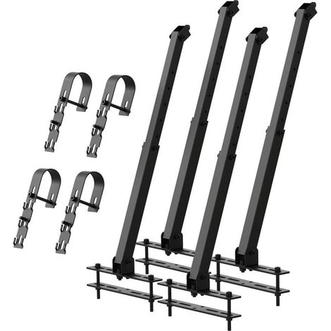 Zendure Kit de Support de Montage de Panneau Solaire, pour deux panneaux, Installation de Panneau Solaire de Toit plat Réglable Indépendamment 0-40°, Pour garde-corps de balcon (1/5)