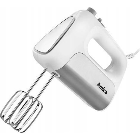 Frullatore a immersione Amica MTD1015 da 500 W, colore bianco.
