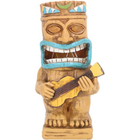 TONYSA Statues totem, lumière solaire, ornement de jardin en résine pour l'extérieur, la maison, la pelouse et la cour (1/5)