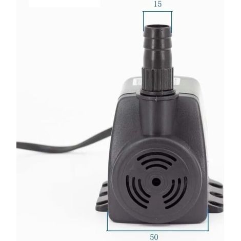 Pompa per fontane da interno Bardusch 400 l/h – Prevalenza massima 0,8 m – Alimentazione 230 V – Portata ottimale per giochi d'acqua (1/2)