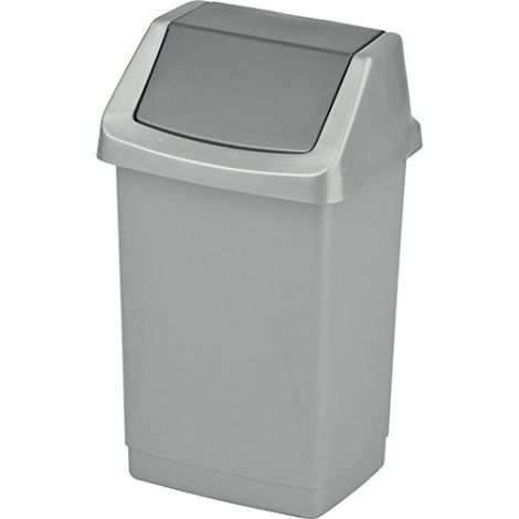 Curver kosz uchylny "click-it" 50l   /srebrny/ grafitowy