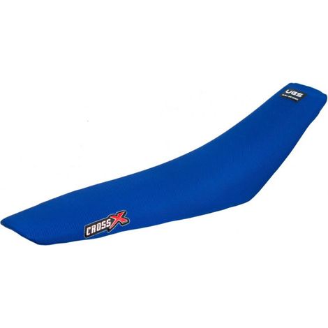 HOUSSE DE SELLE compatible avec les motos des marques KTM SXF-SX , XC , EXC - TOP BLACK- SIDE BLACK-STRIPES ORANGE