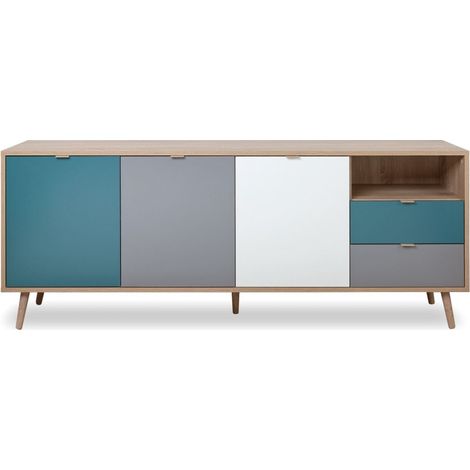 Sideboard 180 x 40 cm mehrfarbig - Alcamo (1/5)