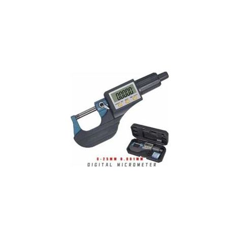 Micromètre électronique 0-25mm – Précision 0,001mm – Acier inoxydable – Écran LCD – Mesures incrémentales et absolues