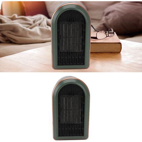 [Calefactor auxiliar PTC] Calefactor portátil vertical con ventilador, diseño cerámico y ABS (1200 W, 40 dB, protección antivuelco, dimensiones: 12 x 11,5 x 21 cm) para oficina/sala de estar/dormitori (1/5)