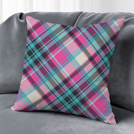 Housse de coussin motif symétrique, décoration canapé salon,45×45cm (1/5)
