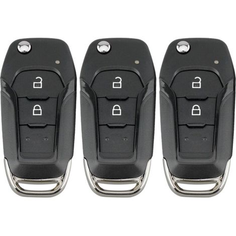 Compatible con 3 llaves inteligentes para coche, 2 botones, 433MHz, para Ford Ranger F150 2015 2016 2017 2018. Id49 Pcf7945P Eb3T-15K601-Ba