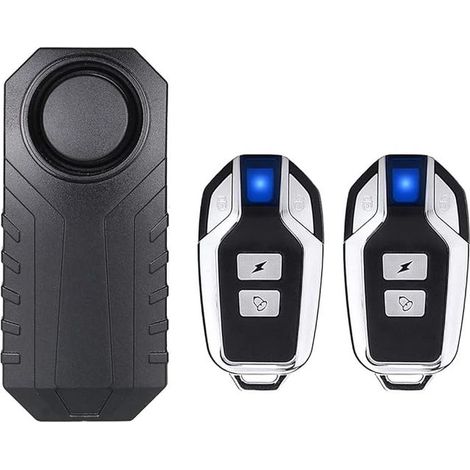 Motorcycle Bicycle Alarm Anti-theft Bike Alarm Vibration Motion Sensor Waterproof 113dB Bike Security Alarm (1/3)