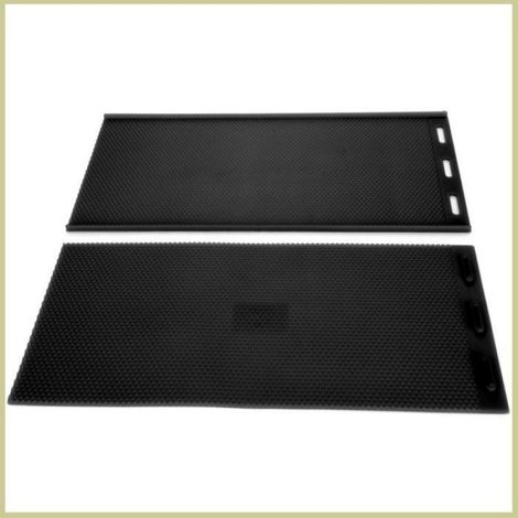 Cocosity Moule de feuille de cire d'abeille Moule de cire de caisse en caoutchouc de 2pc apiculture materiel Noir (1/5)