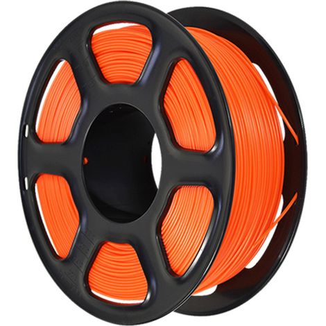 PETG-Filament 1,75 mm 1 kg, PLA-Filament für 3D-Drucker, Maßgenauigkeit +/- 0,02 mm, hohe Zähigkeit, mit RFID, leuchtend orangefarbenes PETG