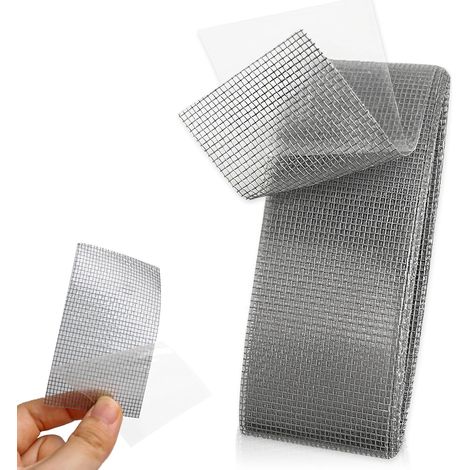 50 mm x 2 m Fensterreparaturklebeband, graues Klebeband zur Fensterreparatur, selbstklebendes Klebeband zur Reparatur von Moskitonetzen (1/5)