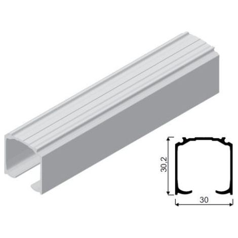 Rail pour porte intérieur coulissante ABAKOU - 2 M /compatible avec roulette 399180 ABAKOU