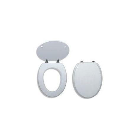 Novaservis Prestige - Siège de toilette, MDF, blanc WC/BILA