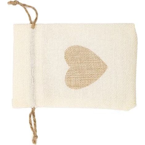 Lot de 20 sacs en tissu avec cordon de serrage, petits sacs/sacs cadeaux en tissu, réutilisables pour les fêtes, les mariages, Noël et le rangement. (1/4)