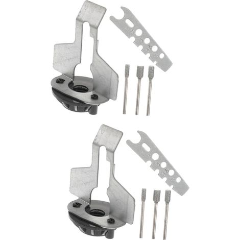 2ensembles Kit Affûtage Électrique pour Tronçonneuse avec Accessoires De Meulage Adaptateur De Roue De Affûtage pour Entretien De à Chaîne Et Outils De Jardin (1/5)