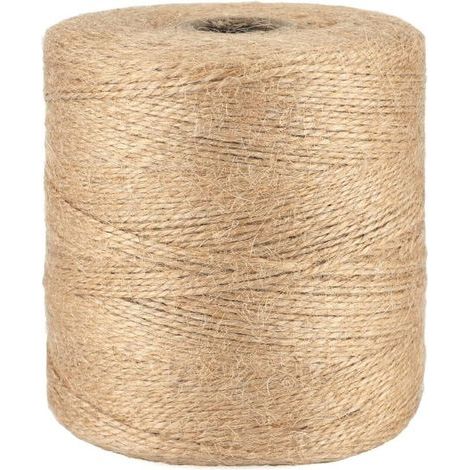 Ficelle 500M Ficelle Jute Ficelles de Jardinage Corde Naturelles Fil de Jute Corde Fine pour Jardiage Décoration de Mariage,Arts Créatifs DIY l'emballage Cadeau-TREETALK (1/4)