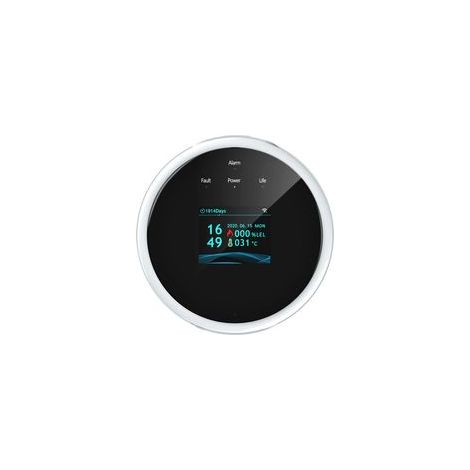 Détecteur de gaz Wifi – Alarme incendie avec capteur de chaleur – Notification mobile – Volume d'alarme 70 dB – Compatible Smart Life (1/5)