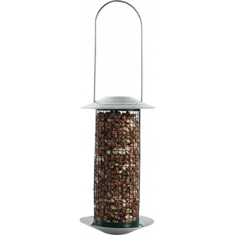 Mangeoire pour noix verte - L 12,6 x l 12,6 x H 22,5 cm - Gris - Livraison gratuite (1/5)