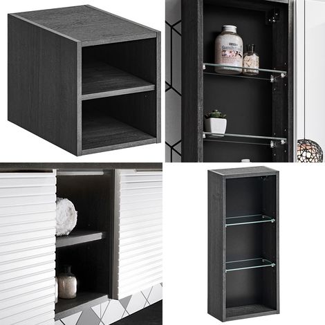 Regal Unterschrank LARCIANO-56 in Sherman Oak Nb., B/H/T: ca. 30/36,7/44 cm (1/5)